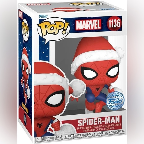 POP Marvel: YS- Spider-Man in Hat- Christmas theme - Picture 1 of 3